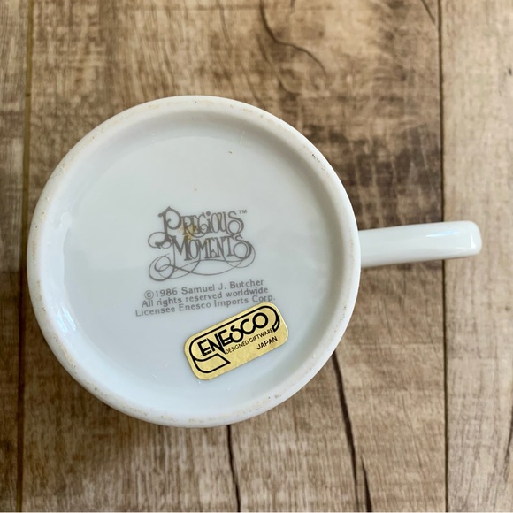Precious Moments—Vintage I Picked A Special Mom, Heart Handle Mug (Enesco, 1986) - Picture 6 of 6
